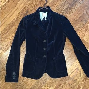 Vintage J Crew Blue Suede Blazer